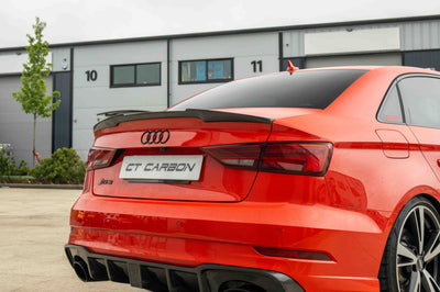 AUDI A3 S3 RS3 8V SALOON CARBON FIBRE SPOILER - V1