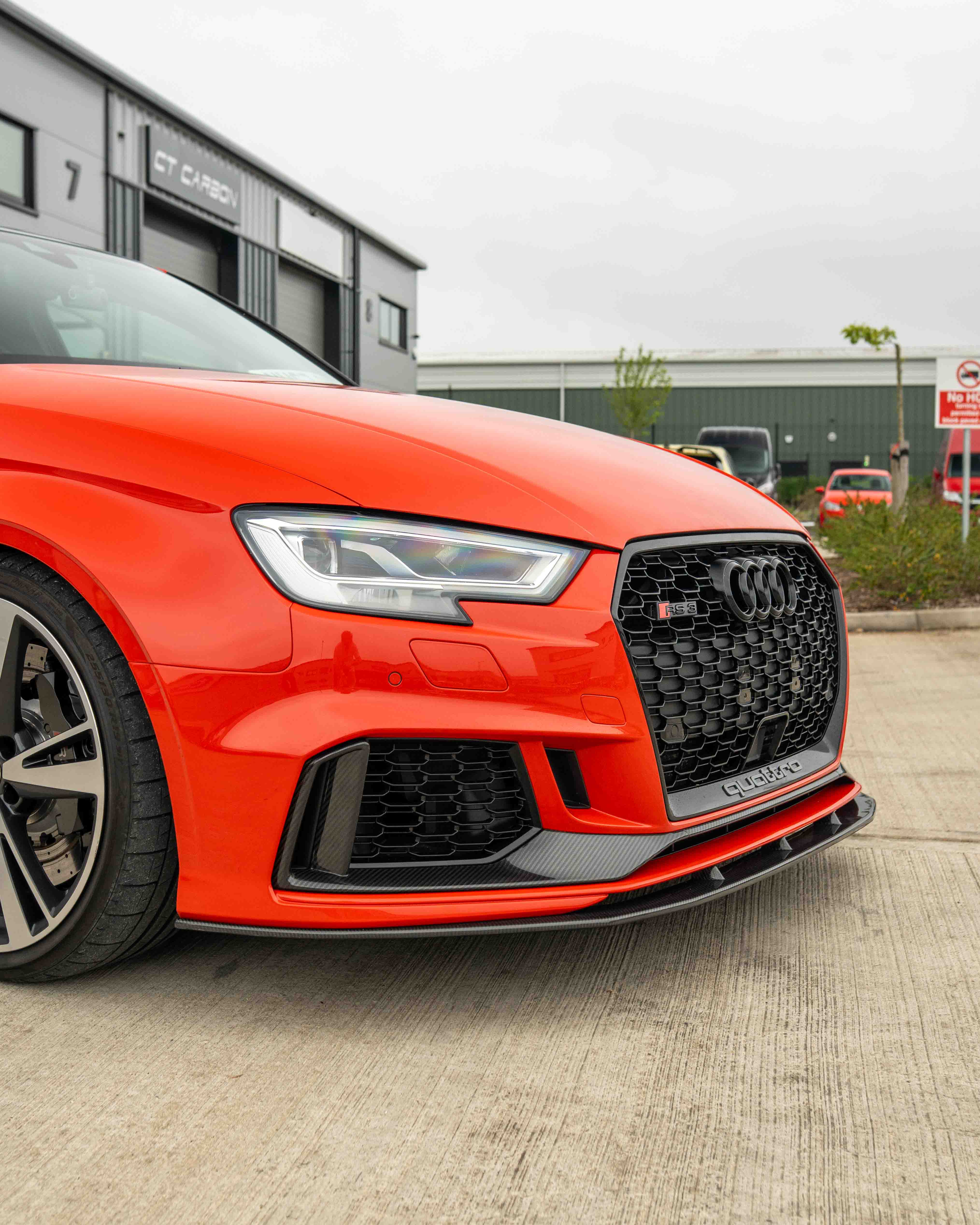 AUDI RS3 8V SALOON CARBON FIBRE SPLITTER V1