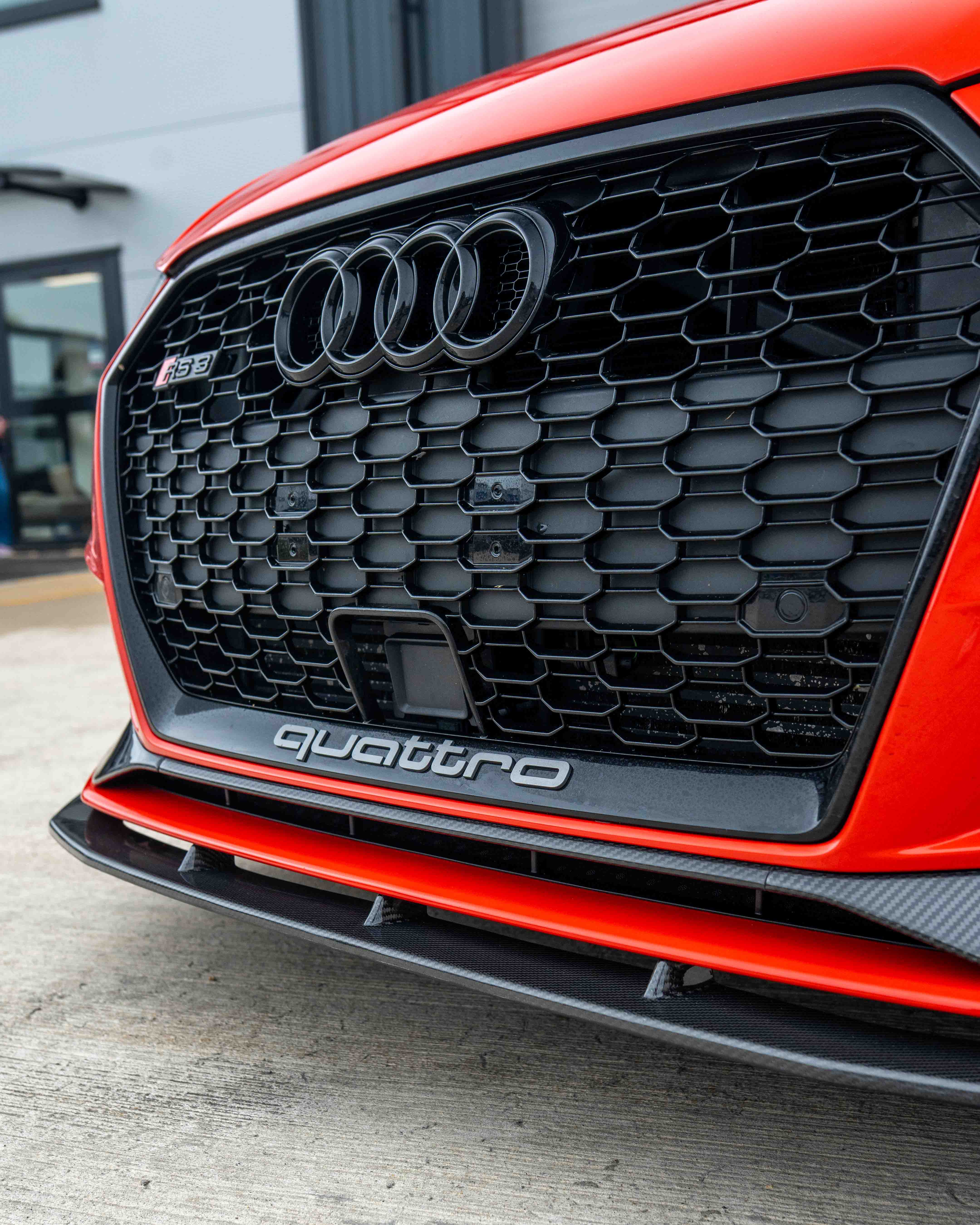 AUDI RS3 8V SALOON CARBON FIBRE SPLITTER V1