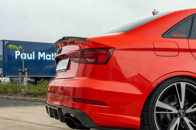 AUDI A3 S3 RS3 8V SALOON CARBON FIBRE SPOILER - V1