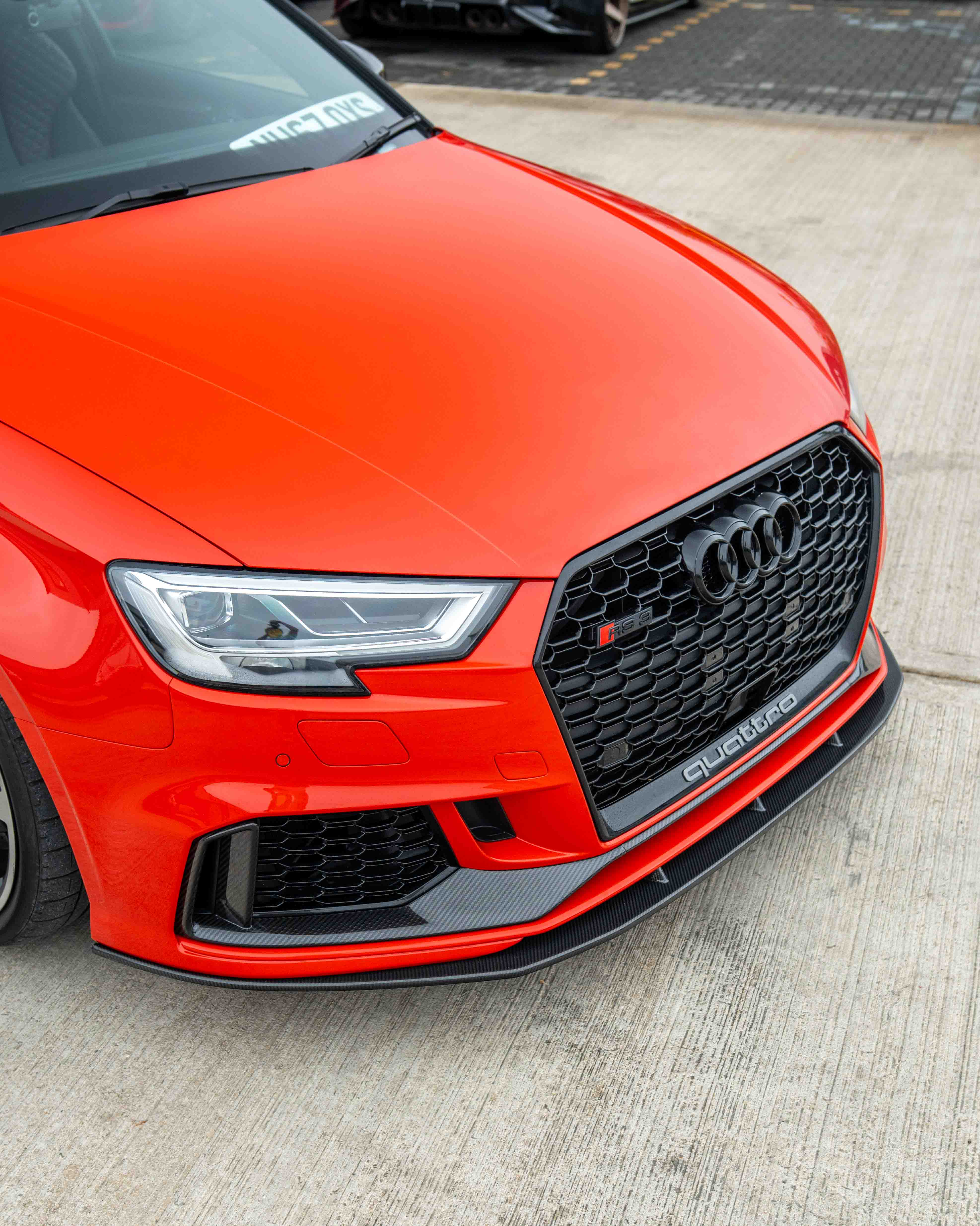 AUDI RS3 8V SALOON CARBON FIBRE SPLITTER V1