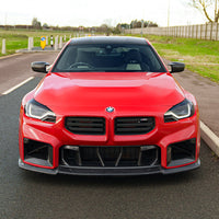 BMW G87 M2 2023+ CARBON FIBRE SPLITTER - V2 - CT DESIGN