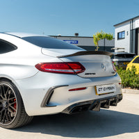 MERCEDES W205 C63 & C63 COUPE 2DR CARBON DIFFUSER - V1