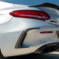 MERCEDES W205 C63 & C63S COUPE 2DR REAR BUMPER CARBON FIBRE CANARDS