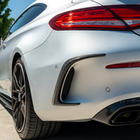 MERCEDES W205 C63 & C63S COUPE 2DR REAR BUMPER CARBON FIBRE CANARDS