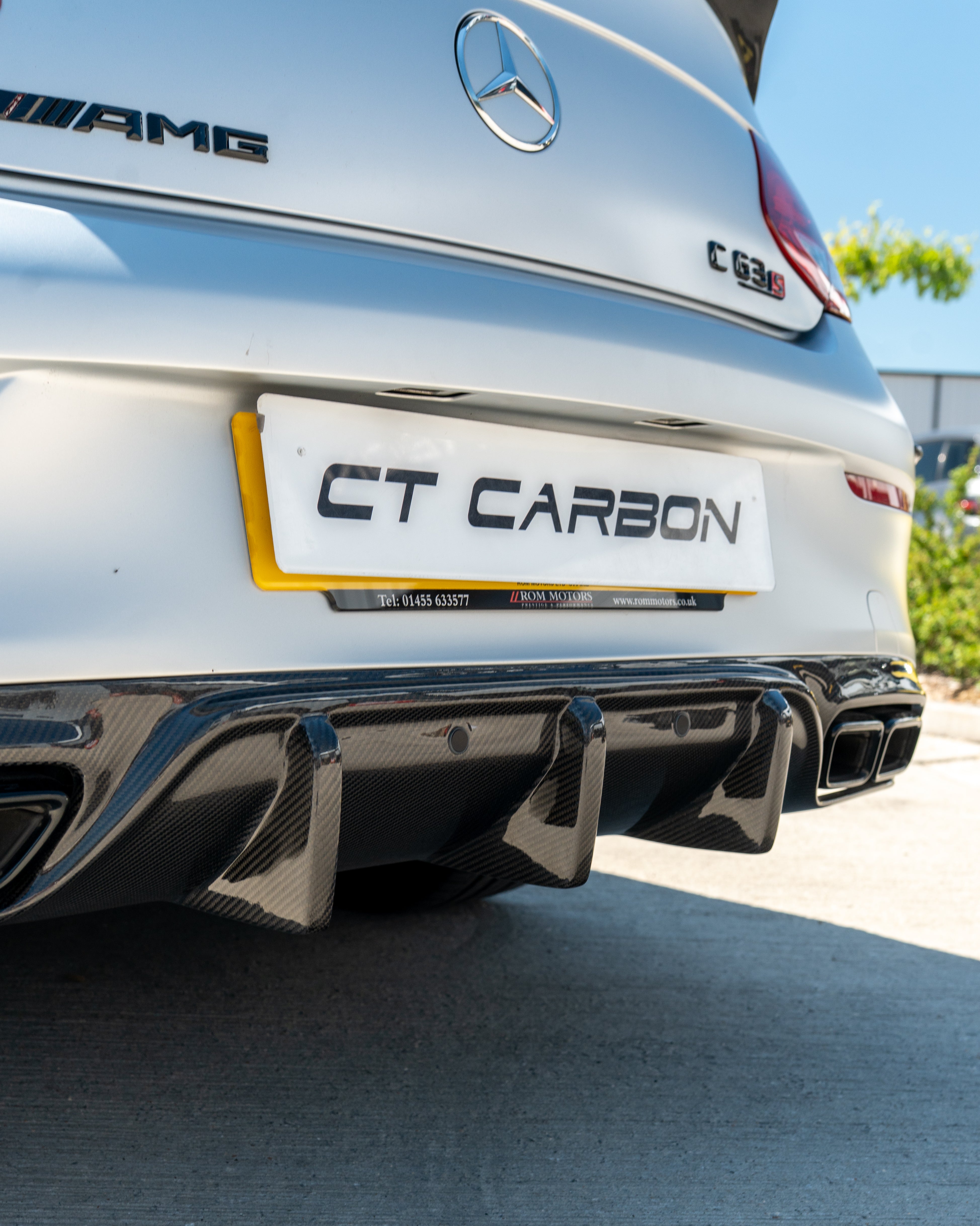 MERCEDES W205 C63 & C63 COUPE 2DR CARBON DIFFUSER - V1