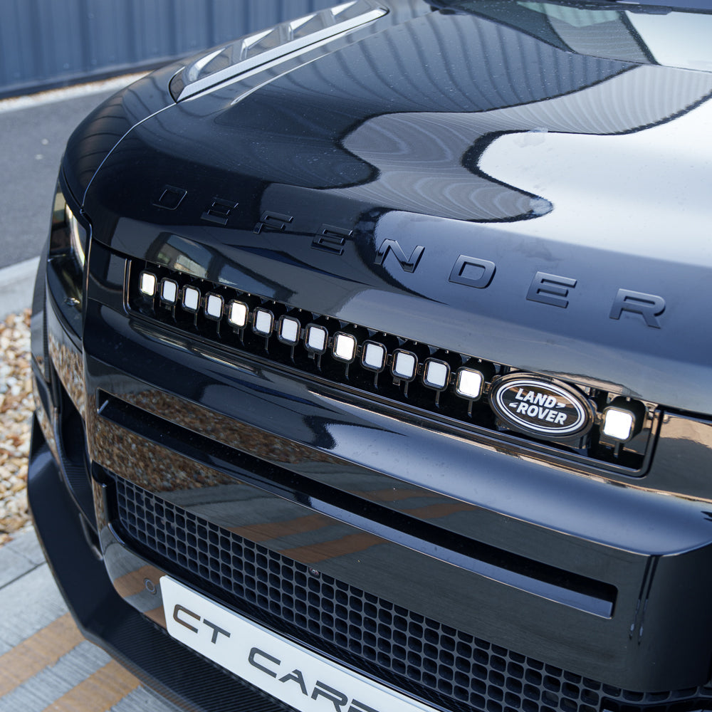 LAND ROVER DEFENDER L663 2019+ YELLOW LED GRILLE - V3