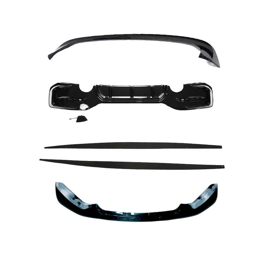 BMW F20/F21 1 SERIES LCI DUAL EXIT GLOSS BLACK KIT - V3