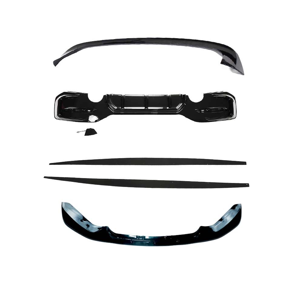 BMW F20/F21 1 SERIES LCI DUAL EXIT GLOSS BLACK KIT - V3
