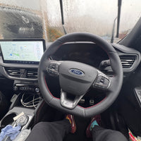 Carbon Fibre Look Steering Wheel Trim for MK3 / MK3.5 Kuga – ST Logo | CEUK