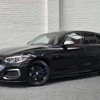 BMW 1 SERIES F20 Facelift Low Splitter Kit Gloss Black ABS Plastic