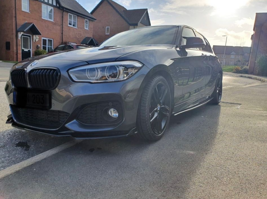 BMW 1 F20/21 Facelift LCI Splitter M-Sport V2 (WINGED)