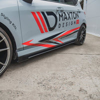 Maxton Design - STREET PRO SIDE SKIRT SPLITTERS (+FLAPS) FORD FIESTA MK8/8.5 ST/ ST LINE (2017-)