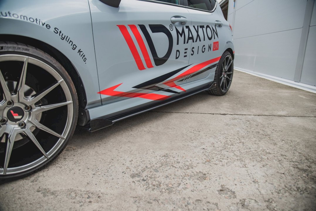 Maxton Design - STREET PRO SIDE SKIRT SPLITTERS (+FLAPS) FORD FIESTA MK8/8.5 ST/ ST LINE (2017-)
