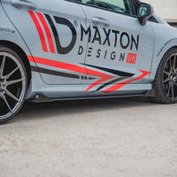 Maxton Design - STREET PRO SIDE SKIRT SPLITTERS (+FLAPS) FORD FIESTA MK8/8.5 ST/ ST LINE (2017-)
