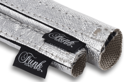 Silver Velcro Heat Sleeving Slides Over Sensitive Lines Silicon Tube