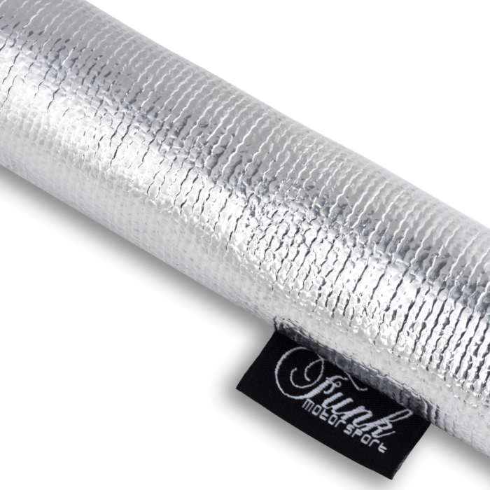 Silver Velcro Heat Sleeving Slides Over Sensitive Lines Silicon Tube