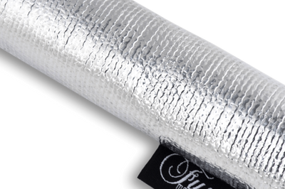 Silver Velcro Heat Sleeving Slides Over Sensitive Lines Silicon Tube