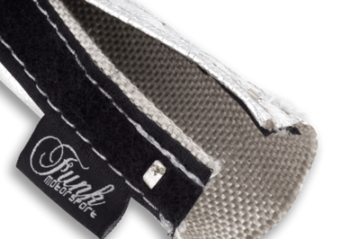 Silver Velcro Heat Sleeving Slides Over Sensitive Lines Silicon Tube