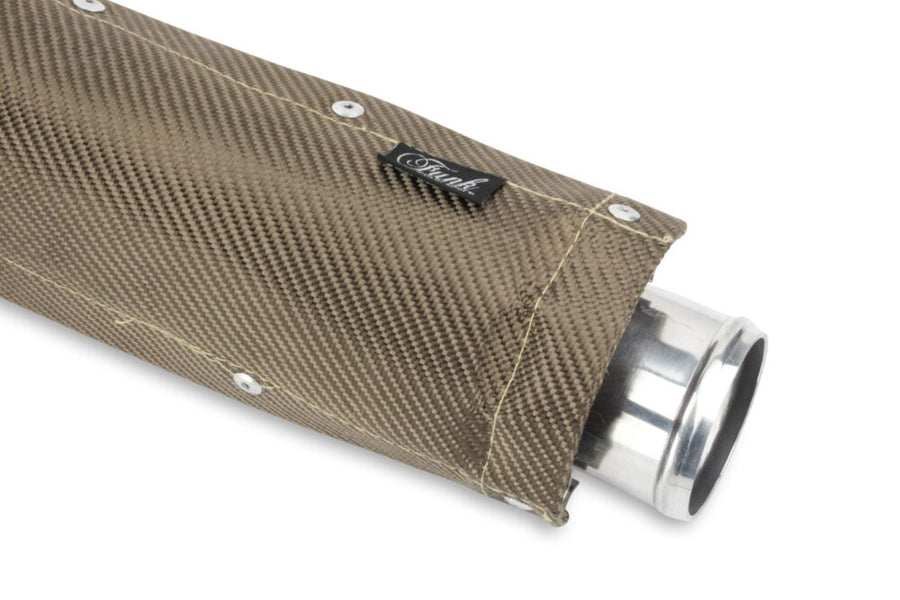 Clamp On Exhaust Heat Shield With Heat Management Line Up & ceramic Wrap Compiled