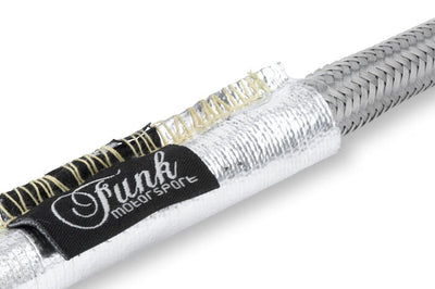 Silver Heat Sleeving (Sewn) Feeds For Extreme Heat Protection