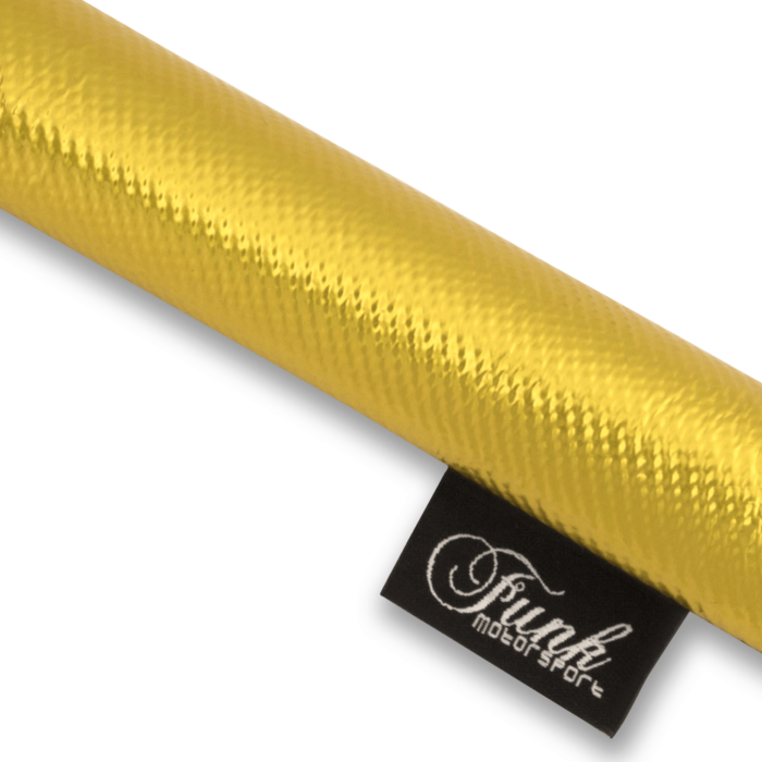 Gold Velcro Heat Sleeving Slides Over Sensitive Lines Silicon Tube