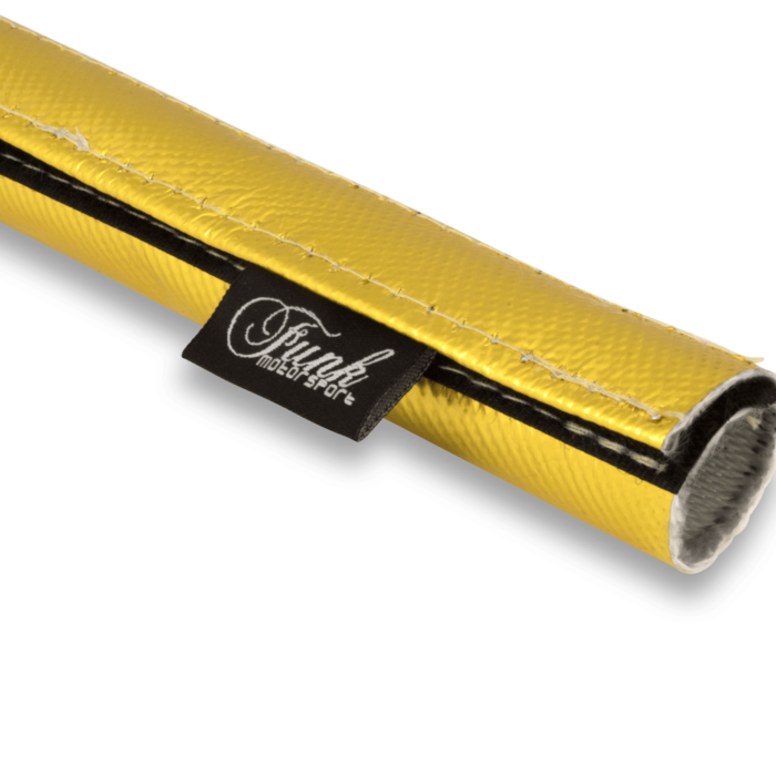 Gold Velcro Heat Sleeving Slides Over Sensitive Lines Silicon Tube