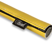 Gold Heat Sleeving (Sewn) Slides Over Sensitive Lines Silicon Tube