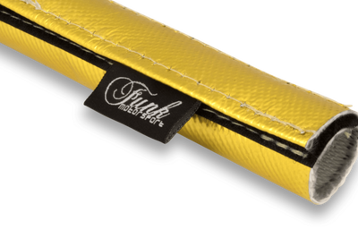 Gold Heat Sleeving (Sewn) Slides Over Sensitive Lines Silicon Tube