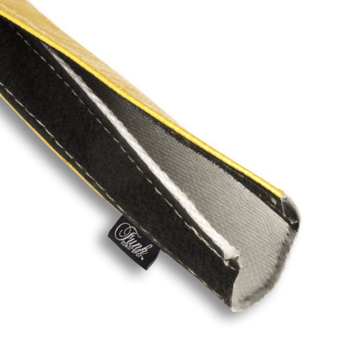 Gold Velcro Heat Sleeving Slides Over Sensitive Lines Silicon Tube