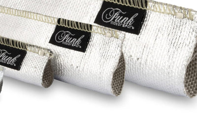 Silver Heat Sleeving (Sewn) Feeds For Extreme Heat Protection