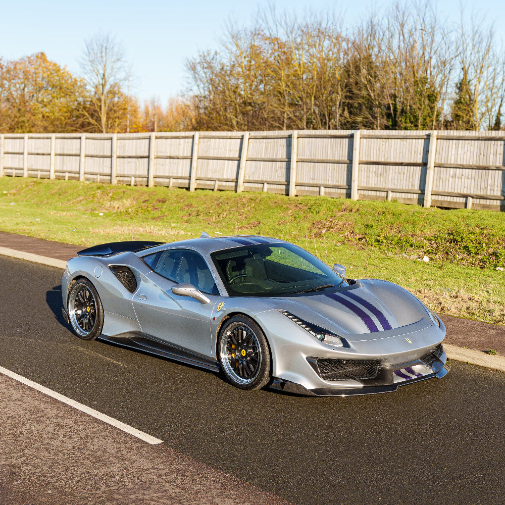 FERRARI 488 PISTA CARBON FIBRE SIDE SKIRTS - CT DESIGN