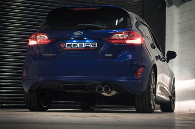 Cobra Exhausts - Ford Fiesta (Mk8) 1L EcoBoost ST-Line (ST Style) Twin Tip Cat Back Performance Exhaust