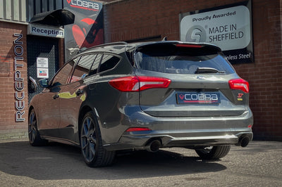 Cobra Exhausts - Ford Focus ST Estate (Mk4) Front Downpipe Sports Cat / De-Cat Performance Exhaust