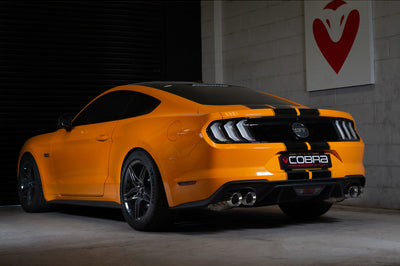 Cobra Exhausts - Ford Mustang 5.0 V8 GT (2018>) Facelift 3" Valved Cat Back Performance Exhaust