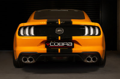 Cobra Exhausts - Ford Mustang 5.0 V8 GT (2018>) Facelift 3" Valved Cat Back Performance Exhaust