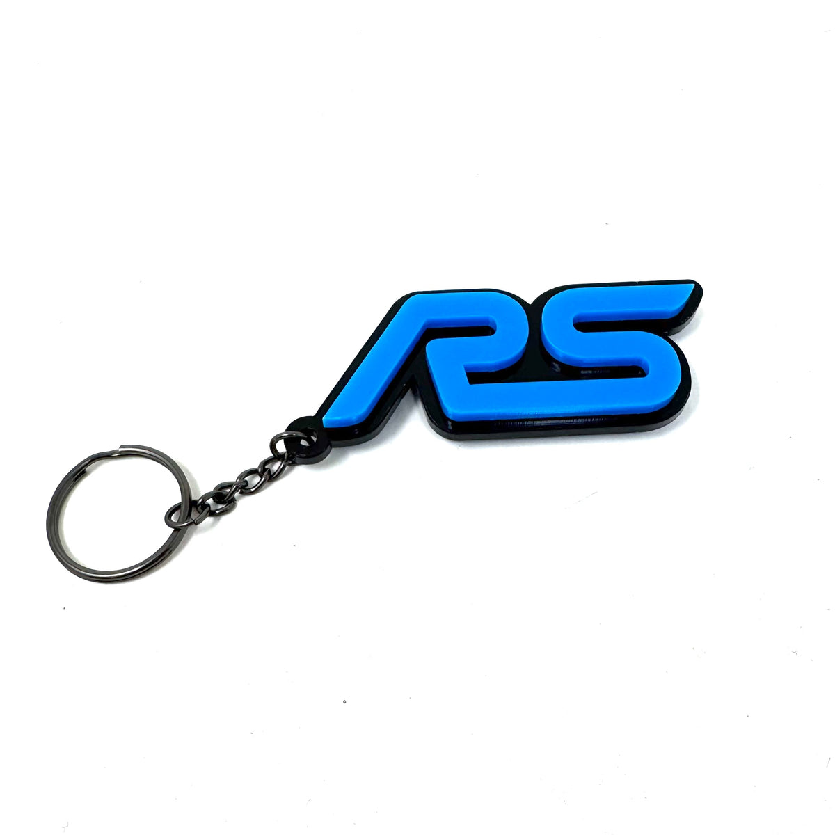 4D RS Logo Keychain for Ford – Gloss Black with Custom Colour Options | CEUK