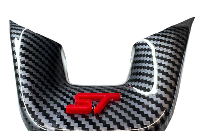4D Acrylic "ST" Insert for Lower Carbon Steering Wheel Cover