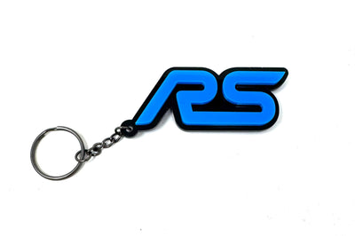 4D RS Logo Keychain for Ford – Gloss Black with Custom Colour Options | CEUK