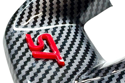 4D Acrylic "ST" Insert for Lower Carbon Steering Wheel Cover