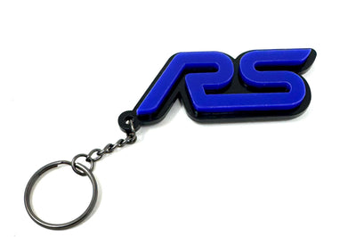 4D RS Logo Keychain for Ford – Gloss Black with Custom Colour Options | CEUK
