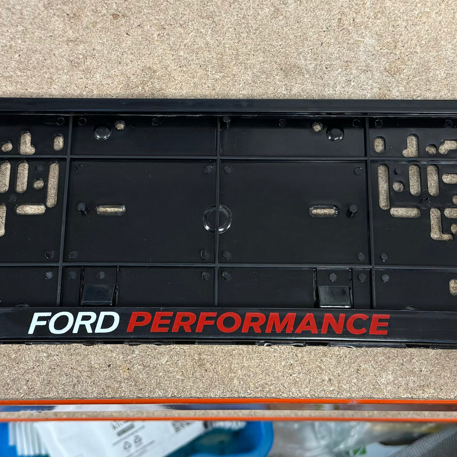 ** CLEARANCE ** Ford Performance Number Plate Holder Set of 2 **QUALITY ISSUE**