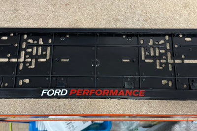 ** CLEARANCE ** Ford Performance Number Plate Holder Set of 2 **QUALITY ISSUE**