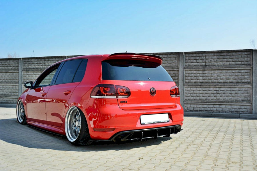 Maxton Design - Rear diffuser & Rear Side Splitters VW GOLF MK6 GTI / 35TH