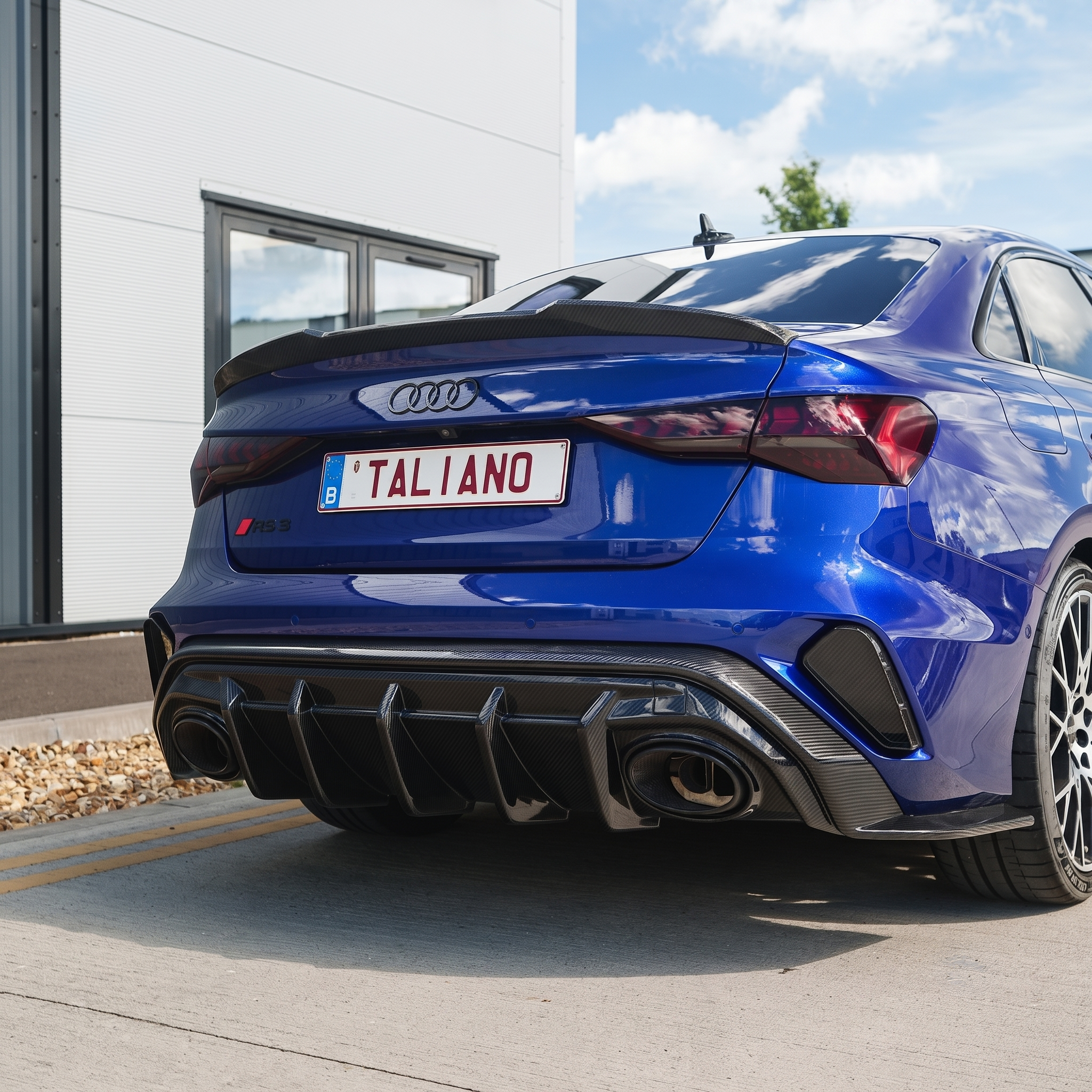 AUDI RS3 8Y 2025+ CARBON FIBRE REAR REFLECTOR DELETE - CT DESIGN