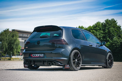 Cobra Exhausts - VW Golf GTI (Mk7) 2.0 TSI (5G) (12-17) Quad Exit Venom Box Delete Race Cat Back Golf R Style Performance Exhaust