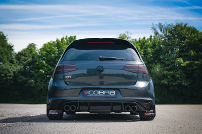 Cobra Exhausts - VW Golf GTI (MK7) 2.0 TSI (5G) (12-17) Quad Exit Cat Back Golf R Style Performance Exhaust