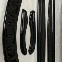2008-2011 BMW E90/E91 M-SPORT LCI Front Splitter ABS Plastic Gloss Black