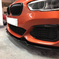 BMW 1 SERIES F20 Facelift Low Splitter Kit Gloss Black ABS Plastic