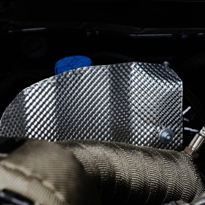 Thick Aluminium Barrier Heat shield Thick sheet With Heat Management Line Up & Ceramic Wrap Compiled 0.5mm